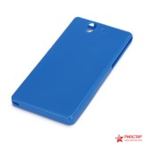 Полимерный TPU Чехол Для Sony Xperia Z L36i(голубой)